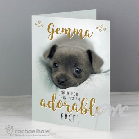 Personalised Rachael Hale Adorable Face Card