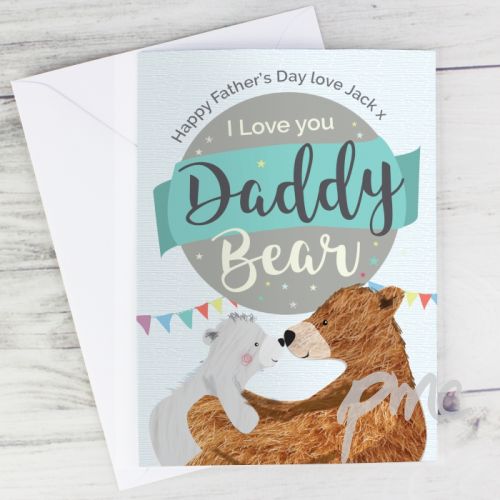 Personalised Daddy Bear Card