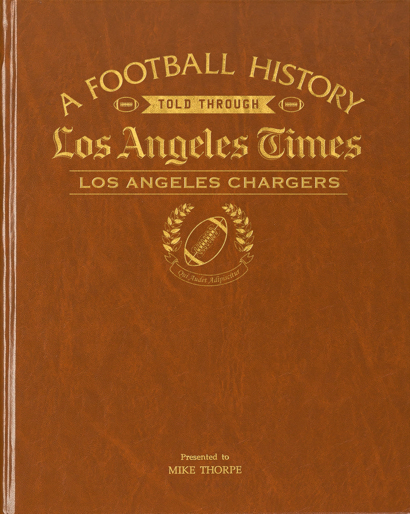 LA Times Los Angeles Chargers Football Book