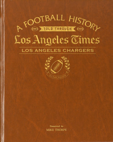 LA Times Los Angeles Chargers Football Book