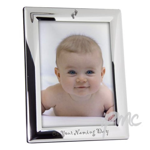 Silver Plated 5x7 On Your Naming Day Photo Frame
