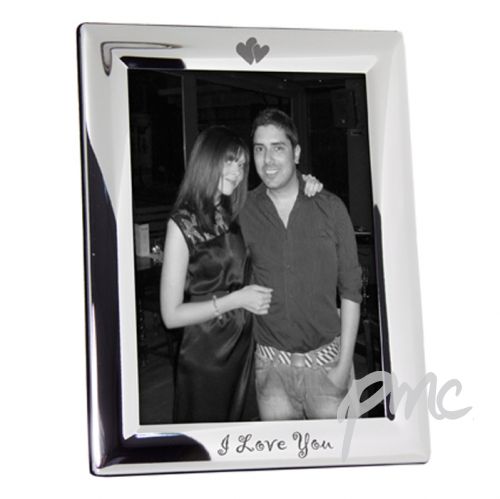 Silver Plated 5x7 I Love You Photo Frame