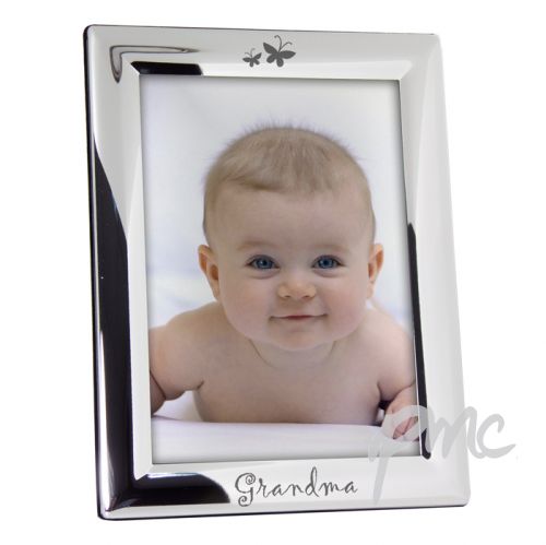Silver Plated 5x7 Grandma Photo Frame