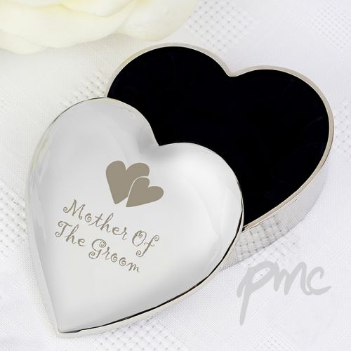 Mother Of Groom Heart Trinket Box