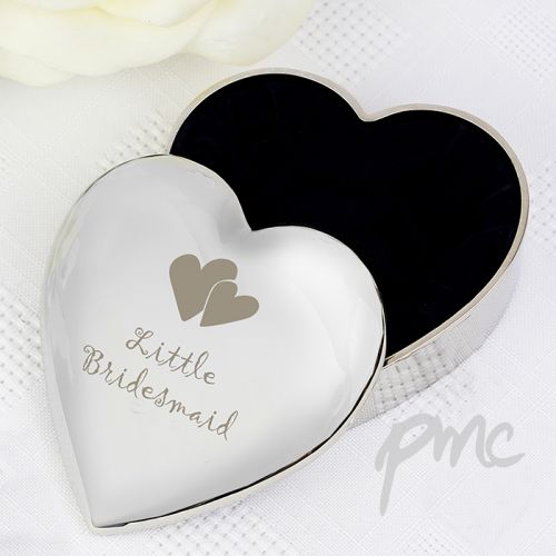 Little Bridesmaid Heart Trinket Box