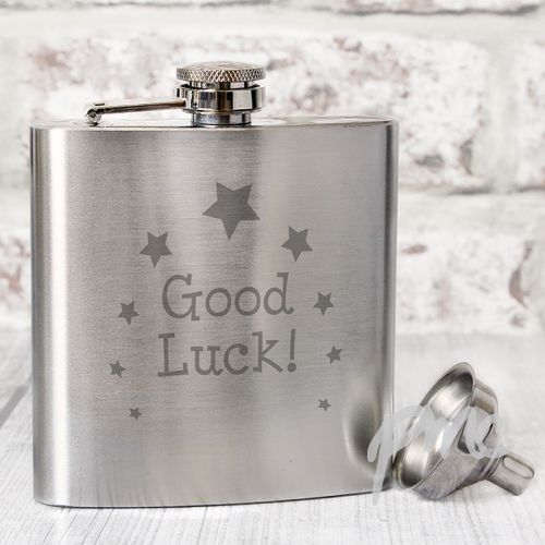 Good Luck Hip Flask