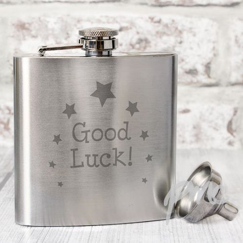 Good Luck Hip Flask