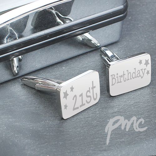 21st Birthday Cufflinks