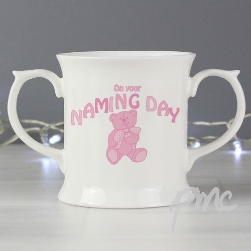 Teddy Naming Day Loving Mug Pink