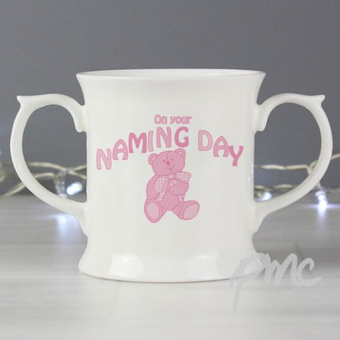 Teddy Naming Day Loving Mug Pink