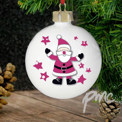 Spotty Santa Bauble