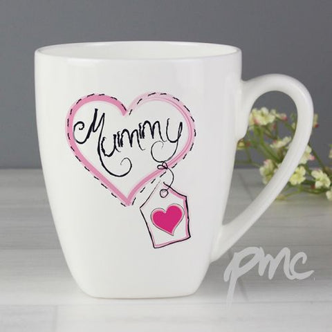 Mummy Heart Stitch Latte Mug