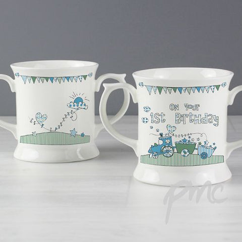 Whimsical Train 1st Birthday Loving Mug