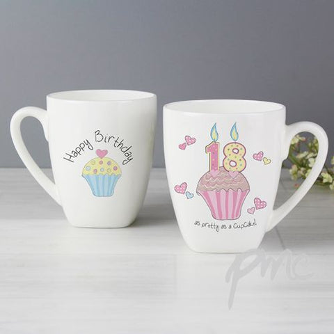Cupcake 18th Birthday Latte Mug