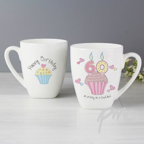Cupcake 60th Birthday Latte Mug