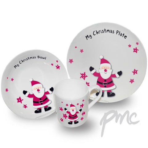 Spotty Santa Breakfast Set