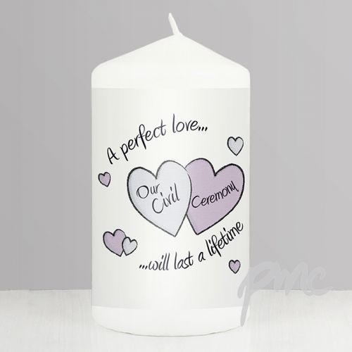 Perfect Love Civil Ceremony Candle