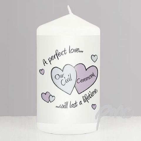Perfect Love Civil Ceremony Candle