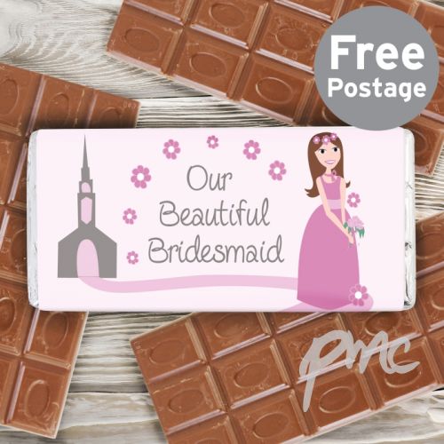 Fabulous Bridesmaid Milk Chocolate Bar