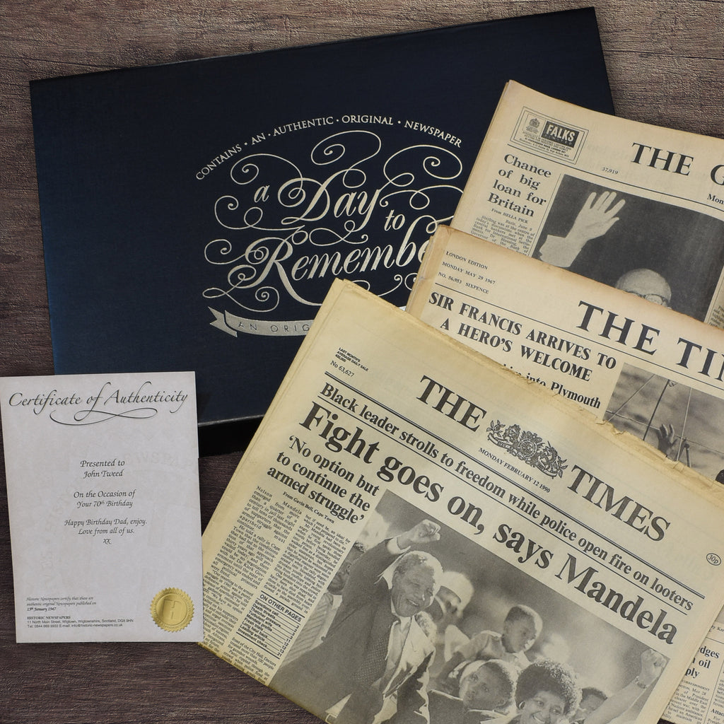 Original Newspaper Anniversary Keepsake Case
