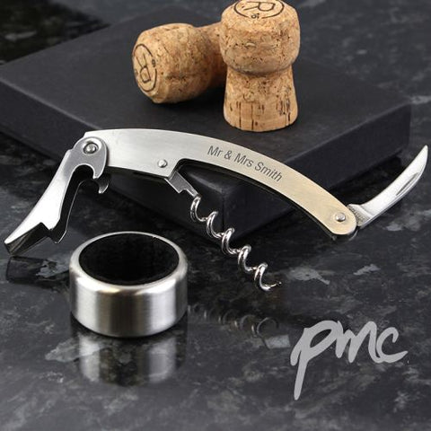 Personalised Waiters Friend Set