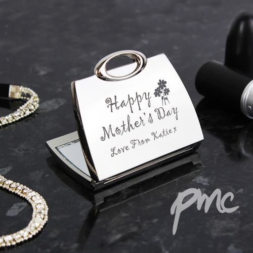 Personalised Happy Mothers Day Compact Mirror