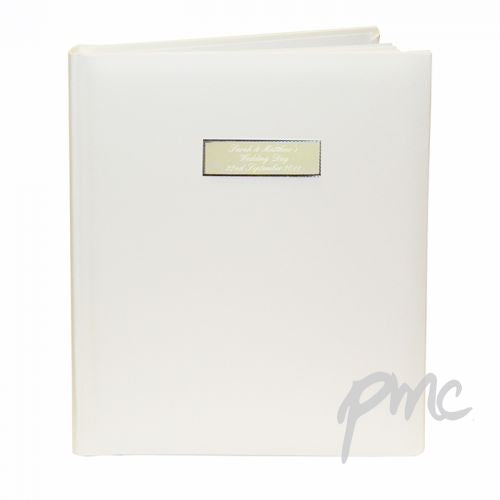 Personalised Traditional Album - Gold Plaque