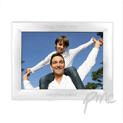 Personalised Silver Plated 7x5 Landscape Photo Frame