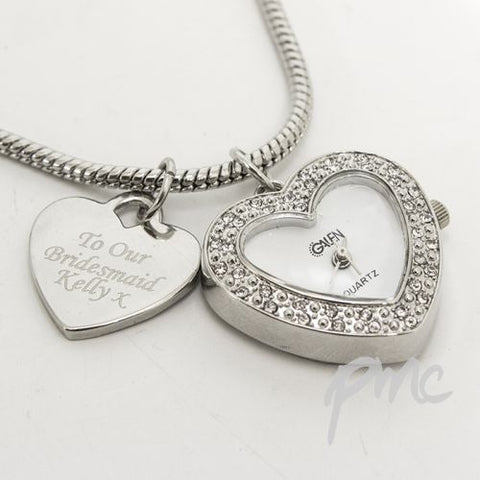 Personalised Watch Charm Bracelet 21cm