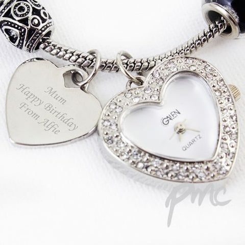 Personalised Galaxy Watch Charm Bracelet 18cm