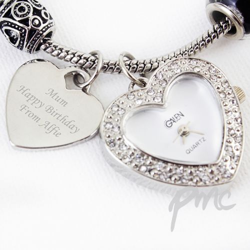 Personalised Galaxy Watch Charm Bracelet 21cm