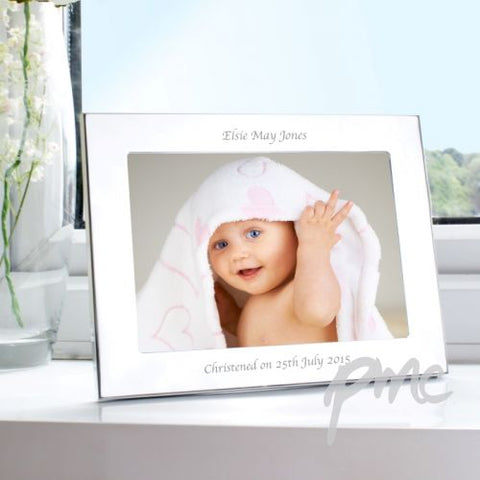 Personalised Silver 7x5 Landscape Photo Frame