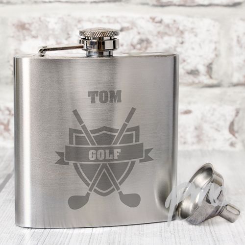 Personalised Golf Hip Flask