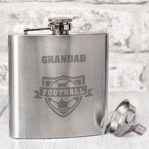 Personalised Football Hip Flask