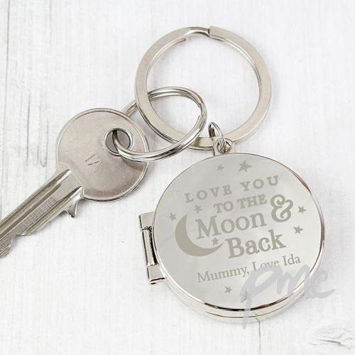 Personalised To the Moon and Back...Photo Keyring