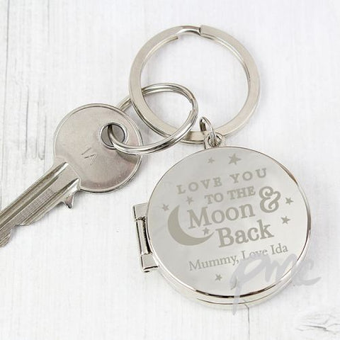Personalised To the Moon and Back...Photo Keyring