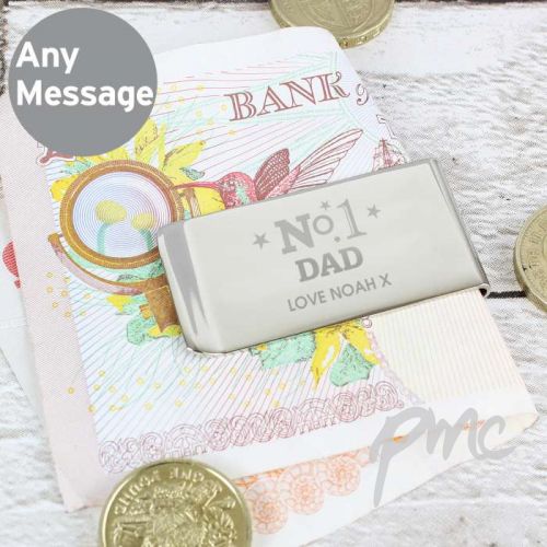 Personalised No.1 Money Clip