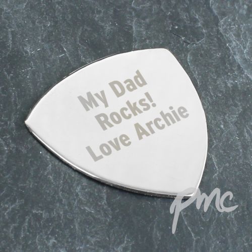 Personalised Silver Plectrum