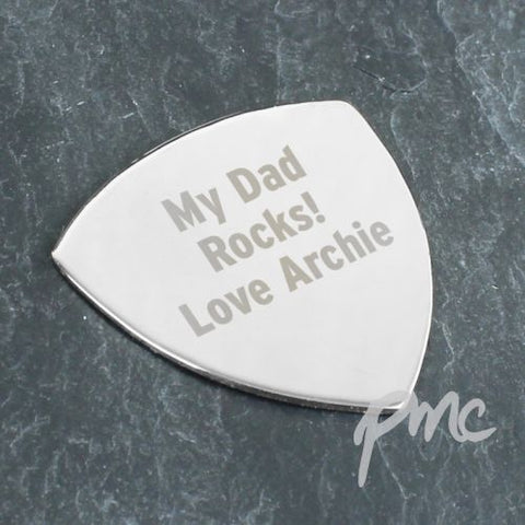 Personalised Silver Plectrum
