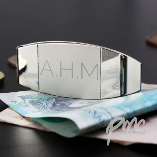 Personalised Classic Initial Money Clip