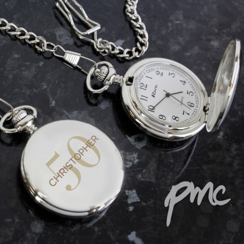 Personalised Big Age Pocket Fob Watch