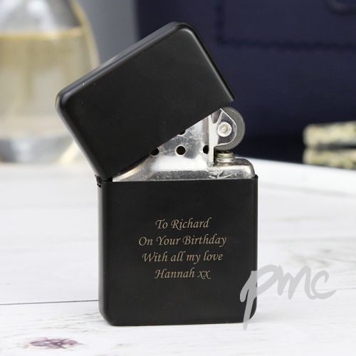 Personalised Black Lighter