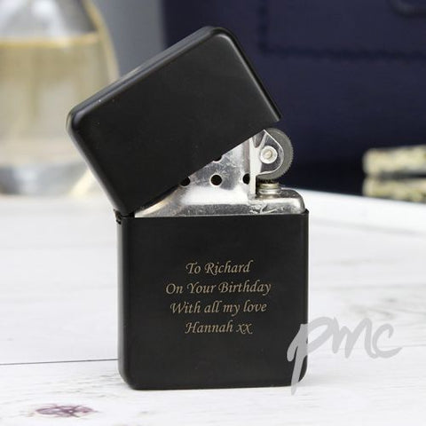 Personalised Black Lighter