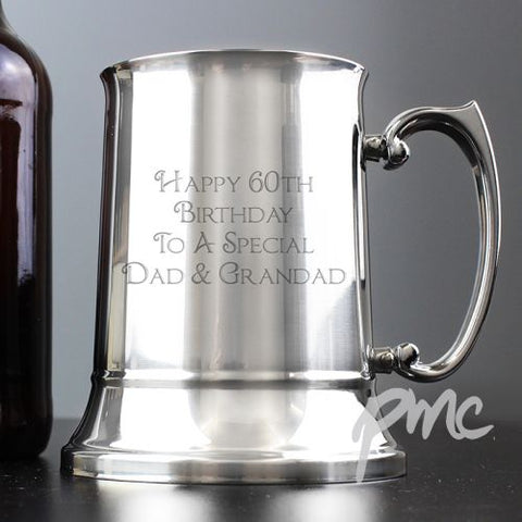 Personalised Bold Message Stainless Steel Tankard