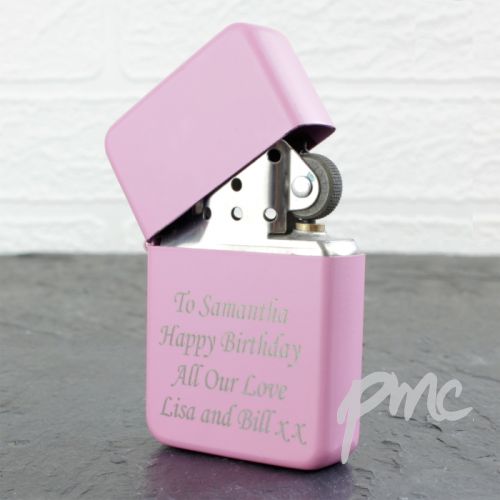 Personalised Pink Lighter
