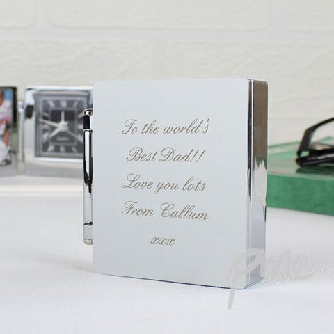 Personalised Photo Frame Travel Clock 4.5cm x 5cm