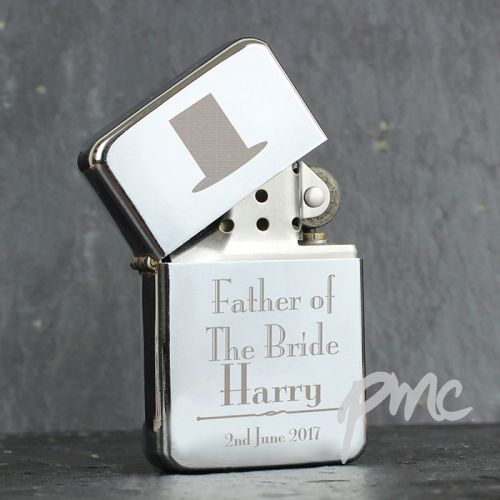 Personalised Decorative Wedding Father of the Bride Lighter