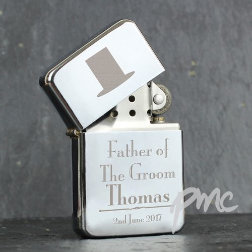 Personalised Decorative Wedding Father of the Groom Lighter