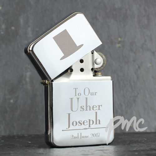 Personalised Decorative Wedding Usher Lighter
