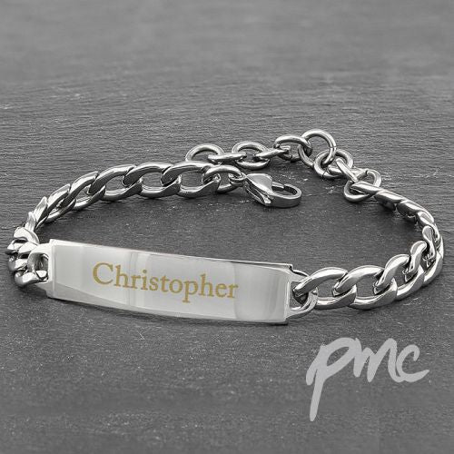 Personalised Stainless Steel Unisex Bracelet